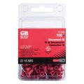 Gardner Bender 22-16 Ga. Insulated Wire Male Disconnect Red 100 pk 10-141M